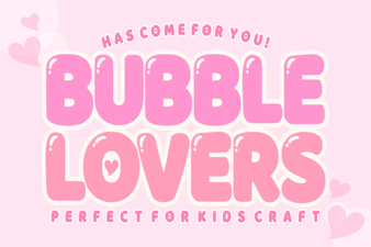 Bubble Lovers Font for Creative Designs & Projects