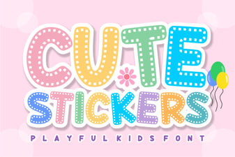 Design Creative Projects with a Cute Stickers Font