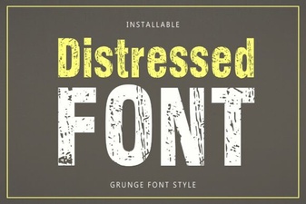 Creative Projects Using Distressed Font Designs
