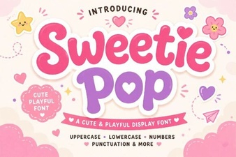 Crafting Delight with Sweetie Pop Font
