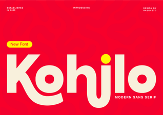 Kohilo Font: a Creative Tool for Modern Design