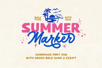 Summer Marker Fonts for Creative Projects & Designs