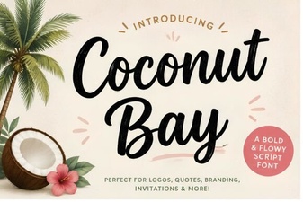 Coconut Bay Font: Tropical Typography for Vibrant Designs