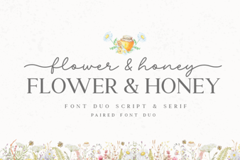 Floral & Honey Font for Sweet Designs