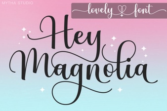 Hey Magnolia Font: Creative Design Examples