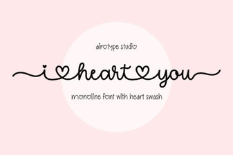 Download Your Favorite I Heart You Font